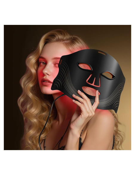 Máscara Facial de Terapia de Luz LED RubraVive KFB290 - Infrarroja y Roja