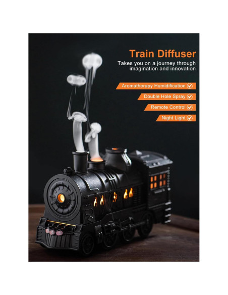 Humidificador Ultrasónico GESPERT Tren 300ml con Control Remoto Humidificador Ultrasónico GESPERT Tren 300ml con Control Remoto