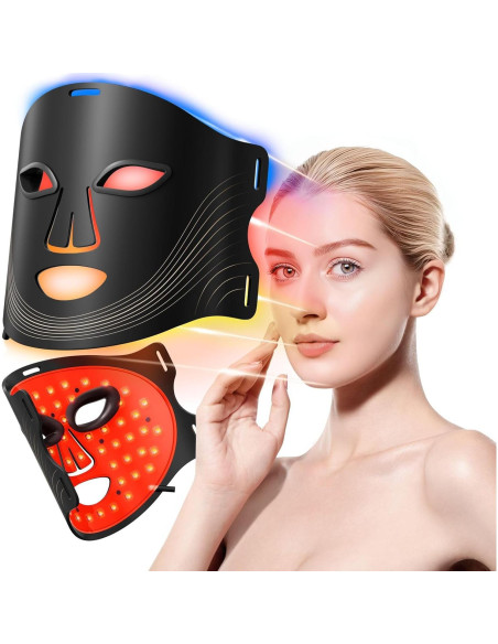 Máscara Facial de Terapia de Luz LED RubraVive KFB290 - Infrarroja y Roja