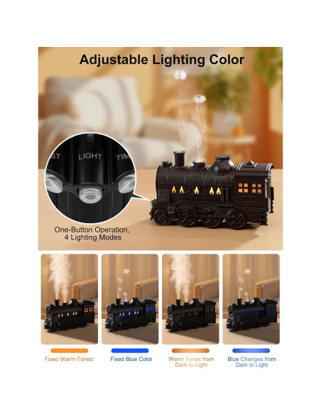 Humidificador Ultrasónico GESPERT Tren 300ml con Control Remoto Humidificador Ultrasónico GESPERT Tren 300ml con Control Remoto