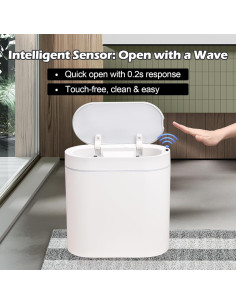 Papelera Automática ELPHECO 9.5L con Sensor de Movimiento 2