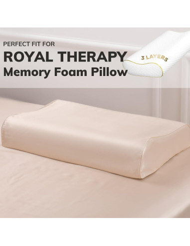 Funda de Almohada de Seda PROMEED 23 Momme Rey 100% Morera