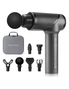 Pistola de Masaje Medcursor MMG0101, 6 Cabezas, 2000mAh