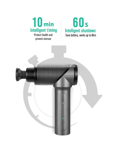 Pistola de Masaje Medcursor MMG0101, 6 Cabezas, 2000mAh