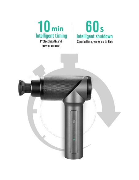 Pistola de Masaje Medcursor MMG0101, 6 Cabezas, 2000mAh