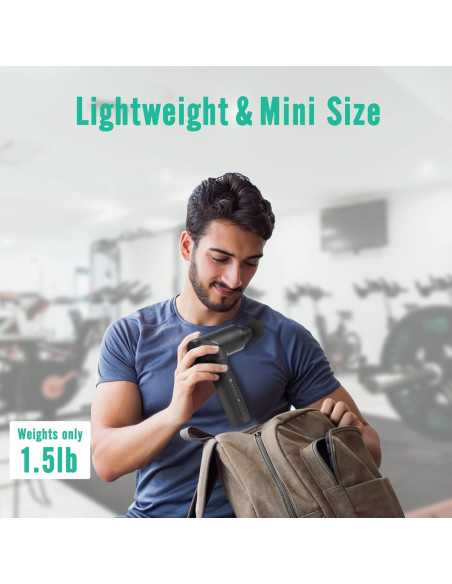 Pistola de Masaje Medcursor MMG0101, 6 Cabezas, 2000mAh