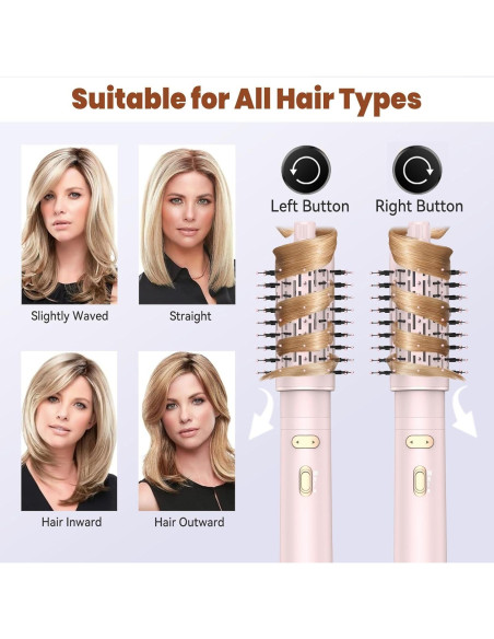 Cepillo Secador de Cabello Rotatorio 3 en 1 Trylater 0.79 kg