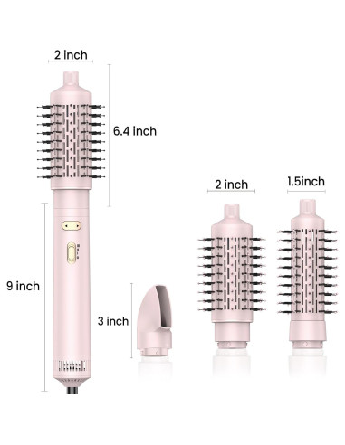 Cepillo Secador de Cabello Rotatorio 3 en 1 Trylater 0.79 kg