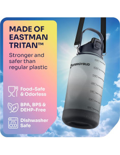 Botella de Agua 1 Galón EnergyBud 3.78L Boca Ancha Apta Lavavajillas 2