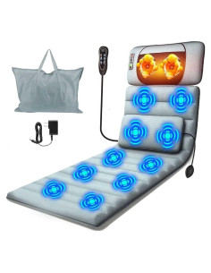 Alfombrilla de Masaje Completo TeqHome con Calor y Cojín Shiatsu