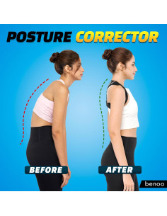 Corrector de Postura Benoo Ajustable para Hombres XL/2XL y Mujeres 2XL+ 2