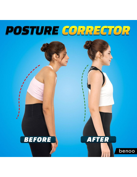 Corrector de Postura Benoo Ajustable para Hombres XL/2XL y Mujeres 2XL+