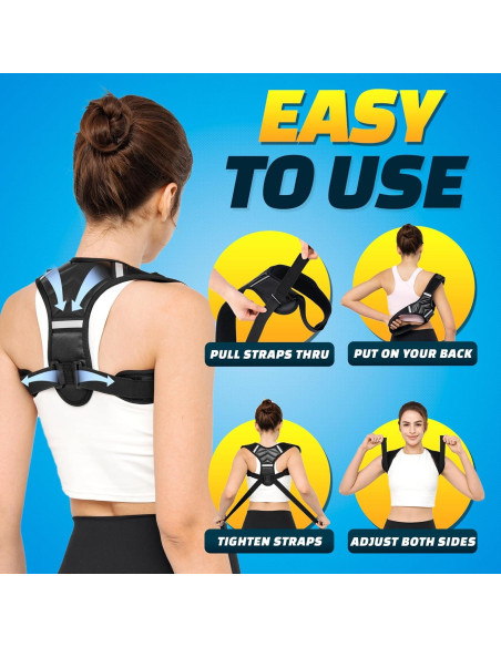 Corrector de Postura Benoo Ajustable para Hombres XL/2XL y Mujeres 2XL+