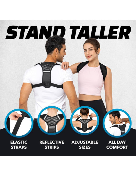 Corrector de Postura Benoo Ajustable para Hombres XL/2XL y Mujeres 2XL+