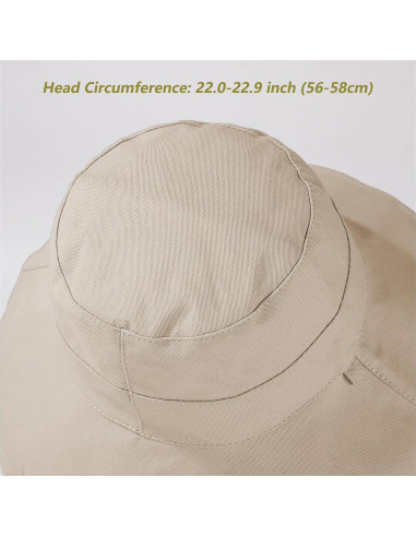 Sombrero de Sol Reversible Vidsel para Mujeres Ala Ancha UV50+