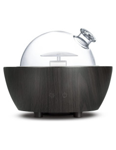 Difusor de Aceite Esencial XANAPHIA 280ml Vidrio Negro LED