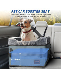 Asiento Elevador para Perros JOEJOY - Gris, hasta 11.34kg 2