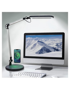 Lámpara de Escritorio LED OTUS con Cargador Inalámbrico 10W