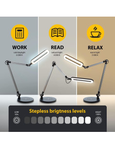 Lámpara de Escritorio LED OTUS con Cargador Inalámbrico 10W 2