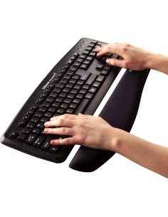Soporte para Muñeca de Teclado Fellowes PlushTouch Grafito 2