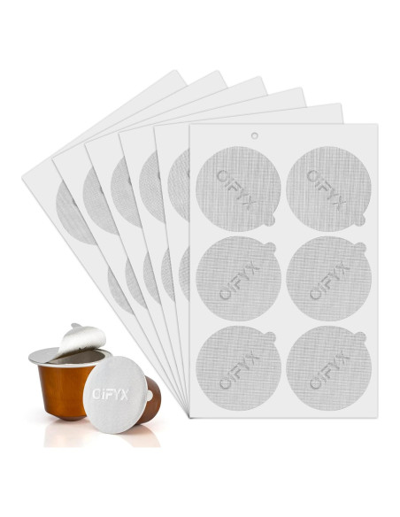 Tapas de Aluminio Reutilizables Oifyx para Nespresso 120 Unidades