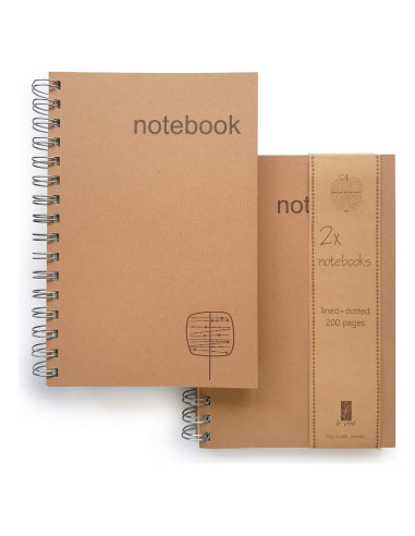 Cuadernos Espiral A5 le vent - 200 Páginas - Papel 100gsm