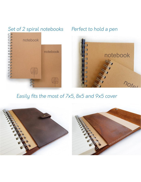 Cuadernos Espiral A5 le vent - 200 Páginas - Papel 100gsm