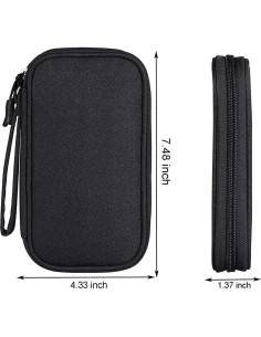 Bolsa Organizador de Accesorios Electrónicos Qinntono Negra 2