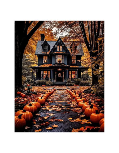 Pintura por Números HITO Halloween 40x50 cm para Adultos Pintura por Números HITO Halloween 40x50 cm para Adultos