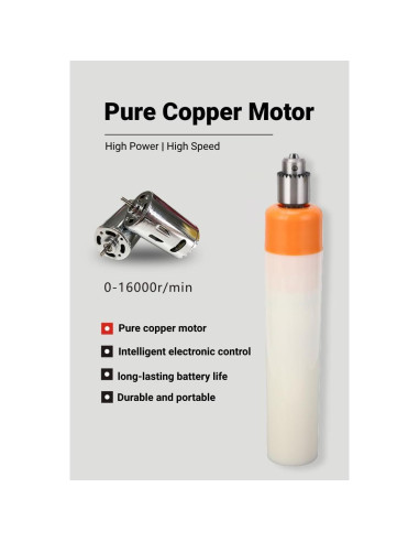 Herramienta Rotativa Inalámbrica VINGVO Mini 3 Velocidades 0.49 kg