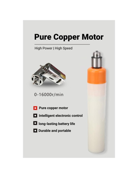 Herramienta Rotativa Inalámbrica VINGVO Mini 3 Velocidades 0.49 kg