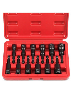 Juego de 12 Destornilladores de Tuerca Magnético SEDY SAE y Métrico
