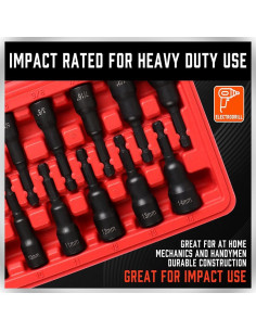 Juego de 12 Destornilladores de Tuerca Magnético SEDY SAE y Métrico 2