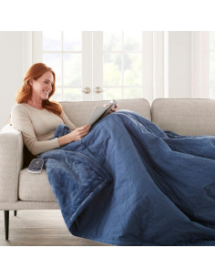 Manta Térmica Eléctrica Shavel 216x168 cm Azul Cadete 2