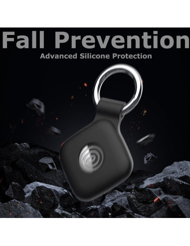 4 Fundas de Silicona para Rastreador Tile Mate 2024 - Negro