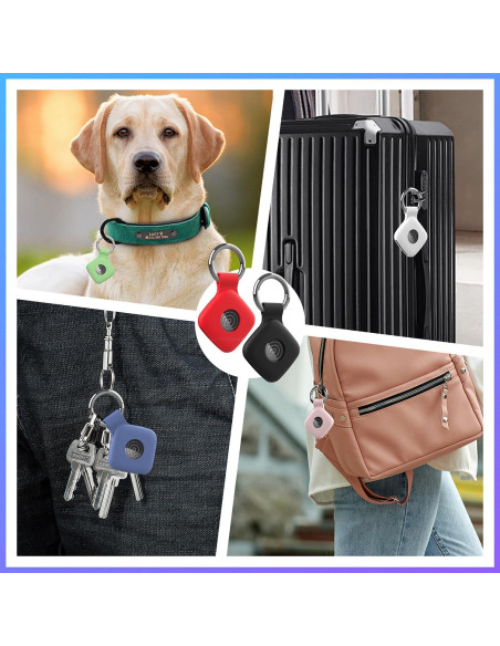 4 Fundas de Silicona para Rastreador Tile Mate 2024 - Negro