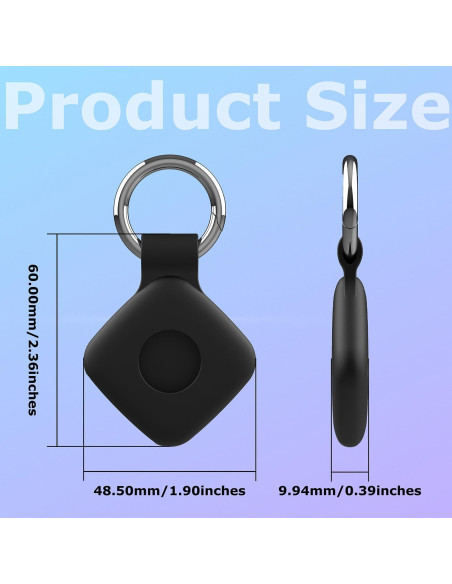 4 Fundas de Silicona para Rastreador Tile Mate 2024 - Negro