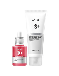 Set Hidratante Facial Anua: Suero Niacinamida + Crema Ceramida