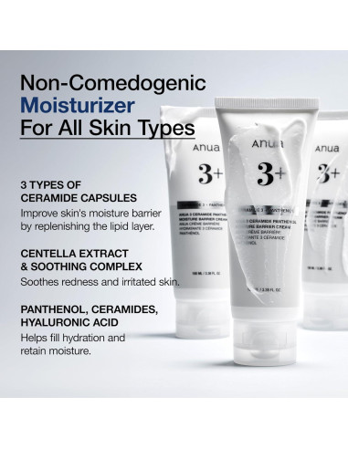 Set Hidratante Facial Anua: Suero Niacinamida + Crema Ceramida