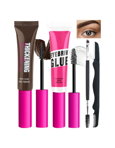 Kit de Gel para Cejas LYSdefeu - Tinte y Fijación Transparente