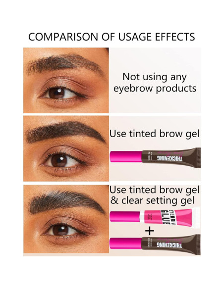 Kit de Gel para Cejas LYSdefeu - Tinte y Fijación Transparente