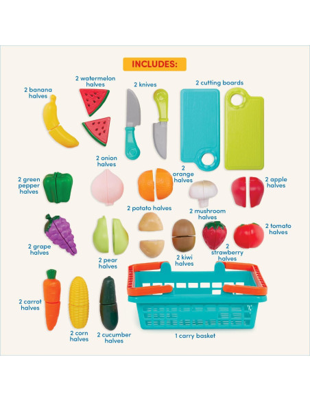 Juego de Comida de Juguete Battat 37 Pcs para Niños 3+