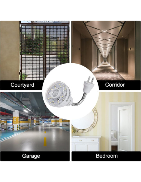 Luz Nocturna LED con Sensor de Movimiento DEKELIY 5W Blanca