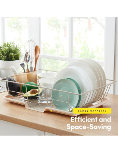 Escurridor de Platos 3 Piezas Sweet Home Beige - Organizador de Cocina