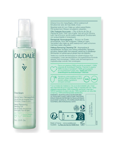 Aceite Limpiador Desmaquillante Caudalie Vinoclean 148 ml