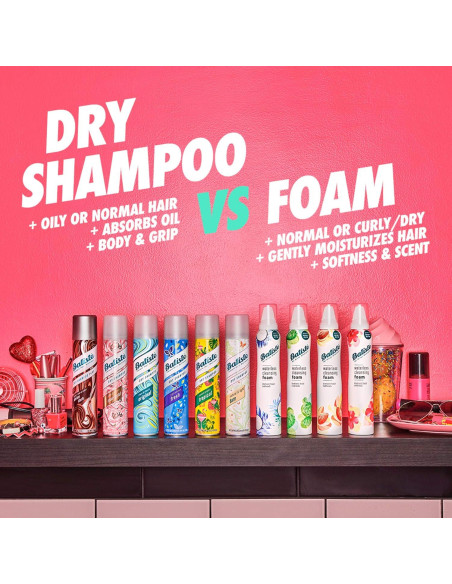 Champú Seco Batiste Tropical 198 ml - Paquete de 3 Champú Seco Batiste Tropical 198 ml - Paquete de 3