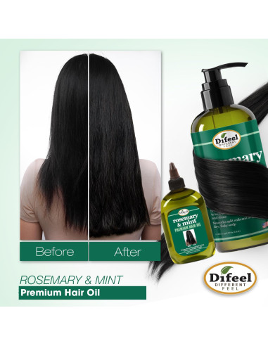 Aceite Capilar Difeel Romero y Menta 355 ml con Biotina