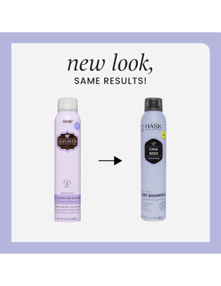 Champú Seco Voluminizador HASK Semilla de Chía 230g