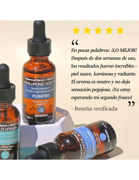 Suero Facial Hidratante Purifect 30ml Ácido Hialurónico Vitamina E