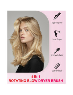 Cepillo Secador de Cabello Rotatorio WEEYUM 3 en 1 38mm 50mm 2